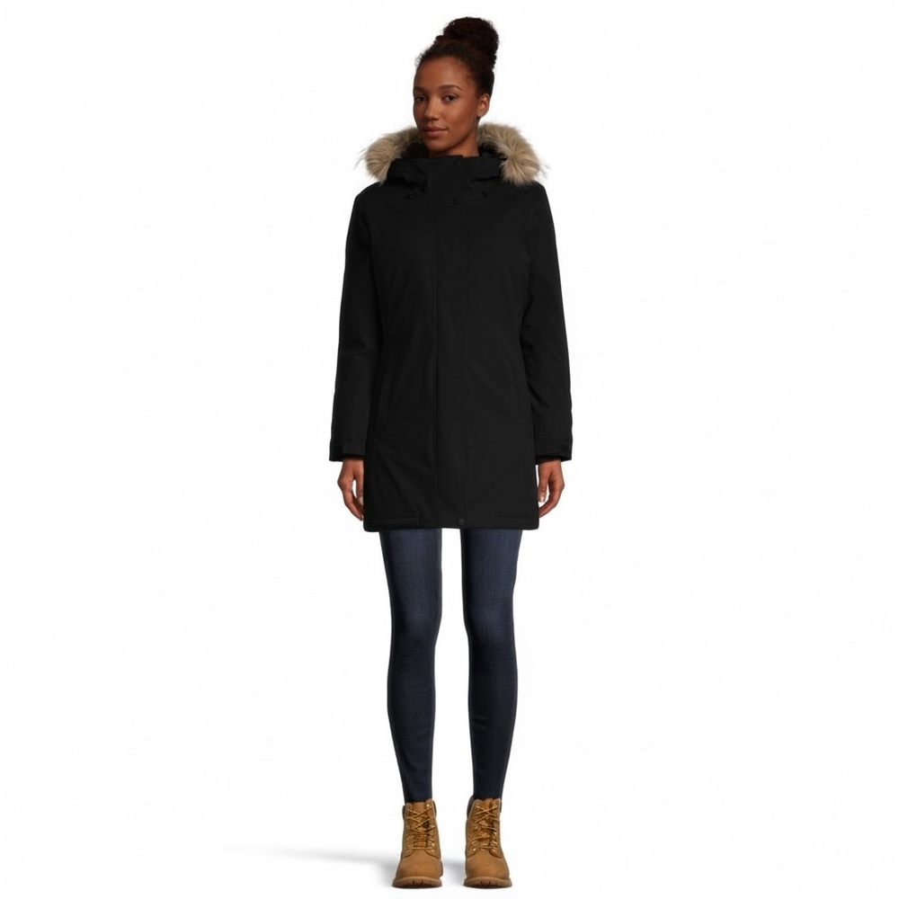 Woods‎ Smythe Down Parka Medium Black Waterproof Winter Coat Jacket - Picture 5 of 14